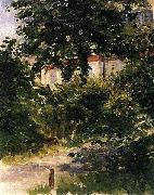 Edouard Manet Gartenweg in Rueil oil on canvas